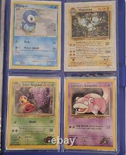 Pokemon Vintage 1999 Wotc Cards Full Binder lot shadowless Promos Old Holos Rare