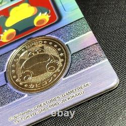 Pokemon Vintage Meiji Dairy Metal Medal No. 143 Snorlax with Rare Folder #0300