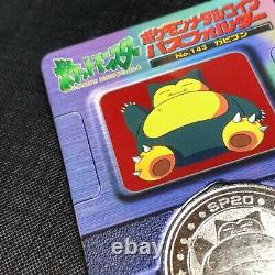 Pokemon Vintage Meiji Dairy Metal Medal No. 143 Snorlax with Rare Folder #0300