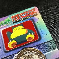 Pokemon Vintage Meiji Dairy Metal Medal No. 143 Snorlax with Rare Folder #0300