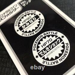 Pokemon Vintage Meiji Dairy Metal Medal No. 145 Zapdos with Rare Folder #0204