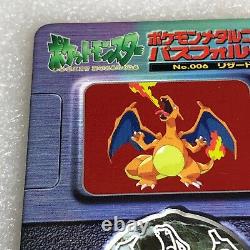 Pokemon Vintage Meiji GOLDEN Metal Medal No. 006 Charizard with Rare Folder #2528