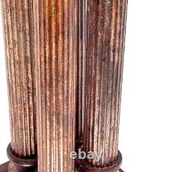 RARE 18 Vintage Cast Metal Neo-Classical Sculpture Pedastal 4 Doric Columns A+