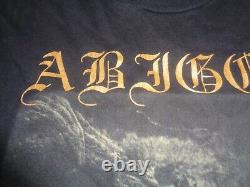 RARE 90s VINTAGE Abigor Supreme Immortal Art Black Metal LS XL