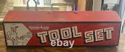 RARE FIND Vintage HANDY ANDY Metal Tool With Original Pencil No 680 NICE