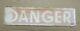 Rare Nos Vintage Danger Sign Metal Glass Smaltz Paint Industrial Tabaco Paper
