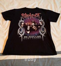 RARE UNWORN Vintage 2005 Slipknot We Won't Die Tour Shirt Size L Heavy Metal