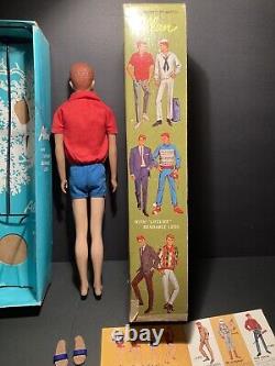 RARE VHTF Vintage Barbie Ken ALLAN Bend Leg Doll withbox/stand/swimsuit/sandals