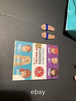 RARE VHTF Vintage Barbie Ken ALLAN Bend Leg Doll withbox/stand/swimsuit/sandals