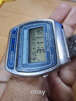 RARE Vintage 1980 Casio H104 Digital Melody Alarm Watch, Made in Japan, Mod 82