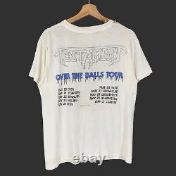 RARE Vintage 1988 Testament Metal Balls Tee T Shirt 80s