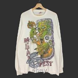 RARE Vintage 1992 Milwaukee Metal Fest MMF Tee T Shirt 90s Bolt Thrower death
