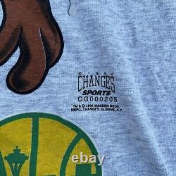 RARE Vintage 1994 NBA Seattle Super Sonics Taz Single Stitch T-Shirt Sz. L READ
