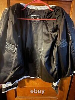 RARE Vintage 80's Michael Jackson THRILLER Leather Jacket Metal Brand Size 40 M