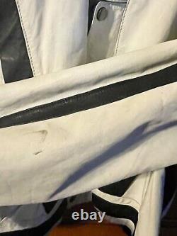 RARE Vintage 80's Michael Jackson THRILLER Leather Jacket Metal Brand Size 40 M