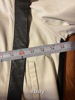 RARE Vintage 80's Michael Jackson THRILLER Leather Jacket Metal Brand Size 40 M