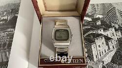 RARE Vintage Citizen Crystron LC Digital 60-1136 Watch Near Mint and Work