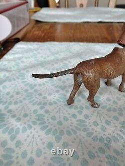 RARE Vintage Cold Painted Metal Georg Heyde Nodder Dog Large Pointer Gorgeous