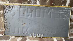 RARE Vintage EL MORO 5 Cent Mild Cigar Tobacco Metal Tin Embossed Sign Antique