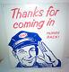Rare Vintage Esso Embossed Thanks For Coming In Hurry Back! Metal Sign