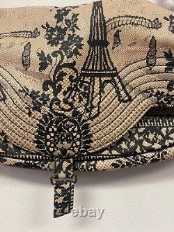 RARE Vintage Jean Paul Gaultier Y2K Lace Print Paris Print Shoulder Bag