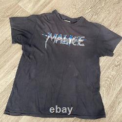 RARE Vintage Malice Metal Band Shirt 80s VTG 1984 Thrashed Distress