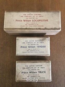 RARE Vintage Metal Kit LOCO TENDER WAGON Wm Johnson Pull Along EXCELLENT 1940s