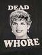 Rare Vintage Metal Princess Diana Dead Whre Black T Shirt L Rotten Cotton F