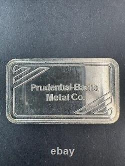 RARE Vintage Prudential Bache Metal Co. 1 oz. 999 Silver Bar