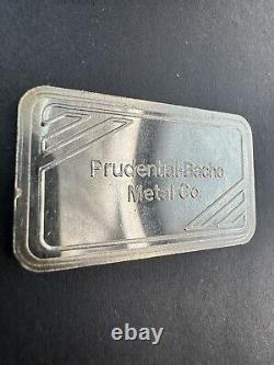 RARE Vintage Prudential Bache Metal Co. 1 oz. 999 Silver Bar