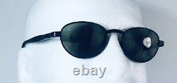 RARE Vintage Ray Ban B&L Sidestreet Sunglasses Black Oval 90's Metal