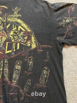 RARE Vintage Slayer Seasons In The Abyss XL Heavy Metal Band Shirt Brockum Tag