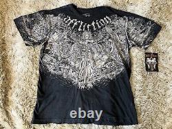 RARE Vintage Testament Affliction Collab T Shirt VIP Unisex Mens Size Medium M
