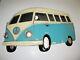Rare Vintage Vw Volkswagen Van Metal Wall Art 32 Long