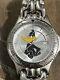 Rare Vintage Warner Bros By Fossil Looney Tunes Daffy Duck Watch Metal Band
