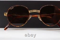 RAY-BAN RITUALS W2546 Gold Plated Vintage RARE Round Metal Luxury Sunglasses