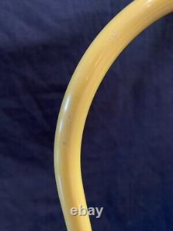 Rare 1968 Vintage Verner Panton Flowerpot Table Lamp Yellow Arched Metal Dome