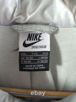 Rare! 1980s Vintage Nike Air Metallic Sportswear LE Jacket Silver XXL Deadstock