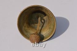 Rare Antique Islamic/persian/ottoman Carved Bronze Bell Ancient People & Writing