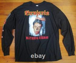 Rare BRUJERIA 2XL Vintage MATANDO GUEROS 2 Sided T-Shirt Metal Tee Shirt NICE