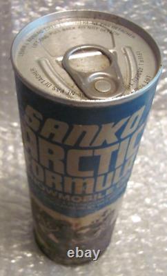 Rare Blue Vintage Race Sanko Snowmobile Oil Nos Metal Can Tin Full Unused