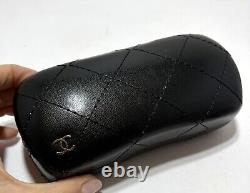 Rare Chanel Vintage Purple Rimless Shield Sunglasses, With Case