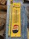 Rare Have A Pepsi Vintage Metal Pepsi-cola Embossed Sign And Thermometer