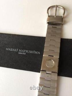 Rare MASAKI MATSUSHIMA Full Metal Vintage Watch Japan Battery Replaced With Box