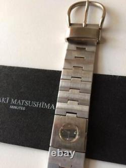 Rare MASAKI MATSUSHIMA Full Metal Vintage Watch Japan Battery Replaced With Box