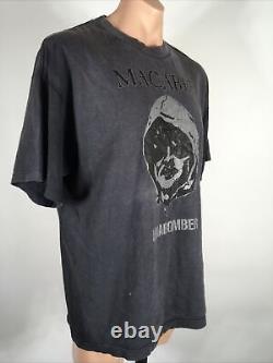 Rare Macabre Unabomber Vintage Death Metal Gray Short Sleeve Shirt 2002 XL