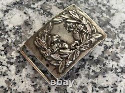 Rare Old Vintage Unique Metal Original Mark Jacob's Belt Buckle 0012