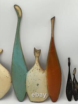 Rare VINTAGE 1960'S SEXTON CAST METAL WINE JUGS BOTTLES 3 Pc Set