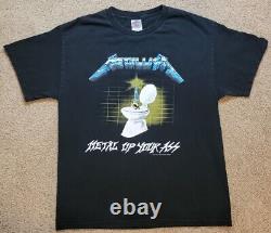 Rare Vintage1994 METALLICA Shirt METAL UP YOUR ASS RIDE THE LIGHTNING Mens LARGE