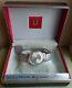 Rare Vintage 10k White Gf 1965 Bulova Accutron M5 214 Men's Diamond Dial Watch